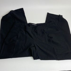 Eileen Fisher Cropped Pull On Button Hem Pants Size Medium